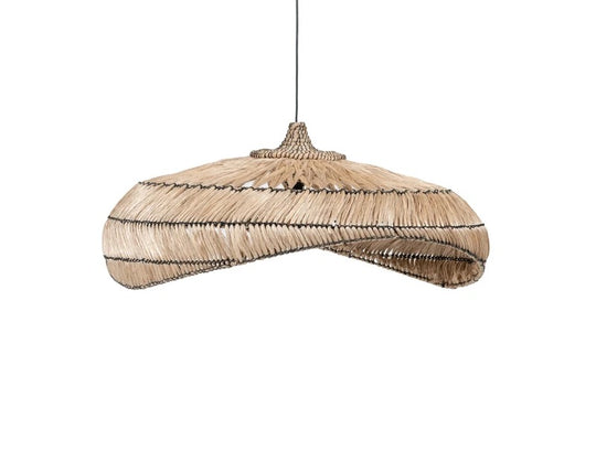 Hängeleuchte Elvera – Natur-Abaca – Ø 92 cm
