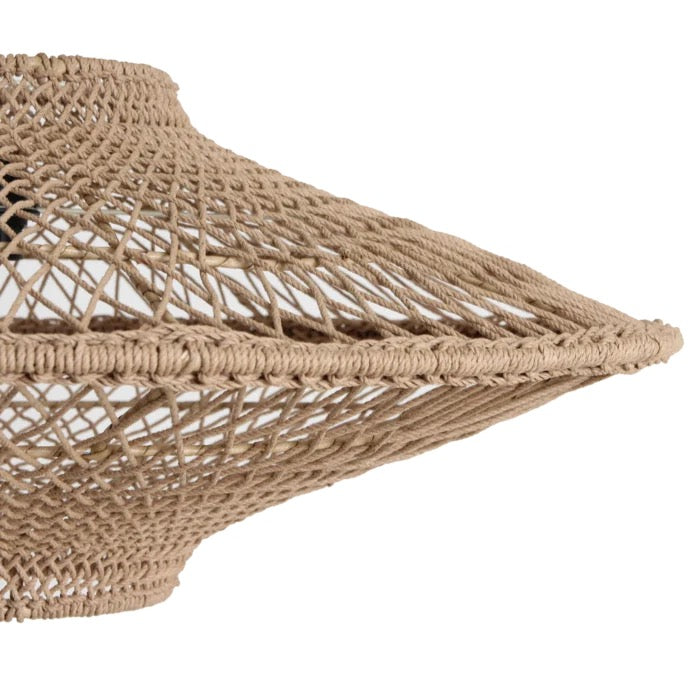 Corda Hängelampe natur groß Ø 80x37 cm