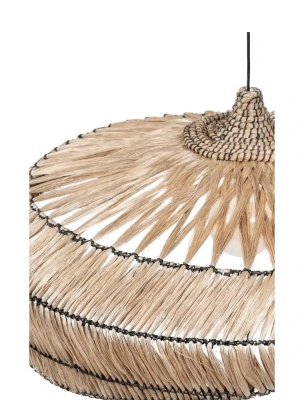 Hängeleuchte Elvera – Natur-Abaca – Ø 92 cm