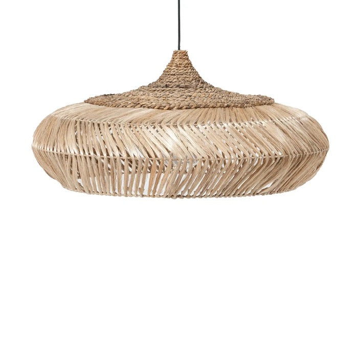 Linosa Hängelampe – naturfarbener Abacá – 75 cm