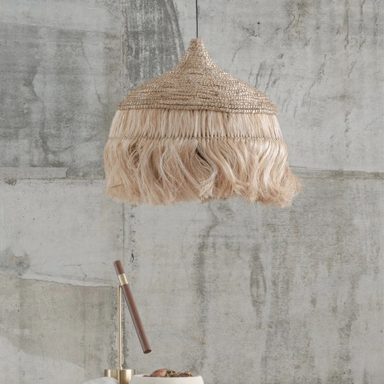 Allasio Hängelampe – Natur Abacá – ⌀ 50 cm