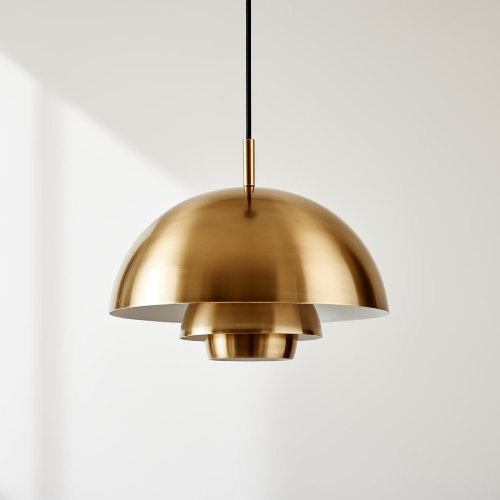Aurora brass pendant lamp